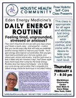 Free Holistic Self Care Class Presents: Daily Energy Routine