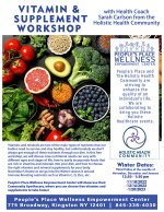 Vitamin & Supplement Workshop with Sarah Carlson